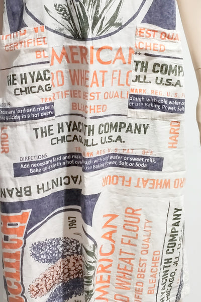 Hyacinth Flourbag Print Cotton Dress